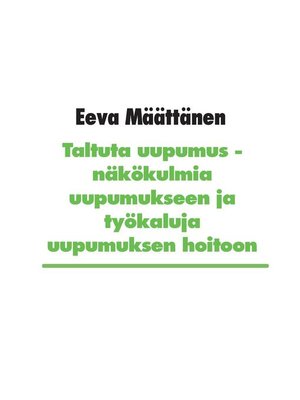 cover image of Taltuta uupumus